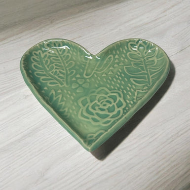 Heart Tray with Succulents