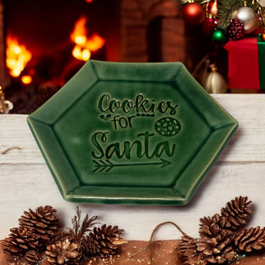 Cookies for Santa Plate Green