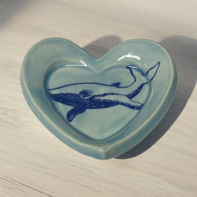 Whale Heart ring dish