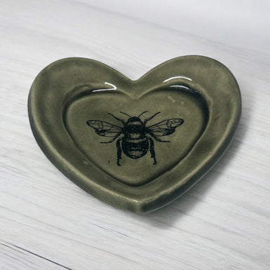 Gray bee ring dish