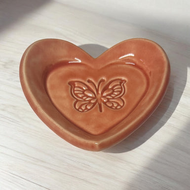 Peachy butterfly ring dish