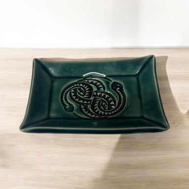 Green snake trinket dish