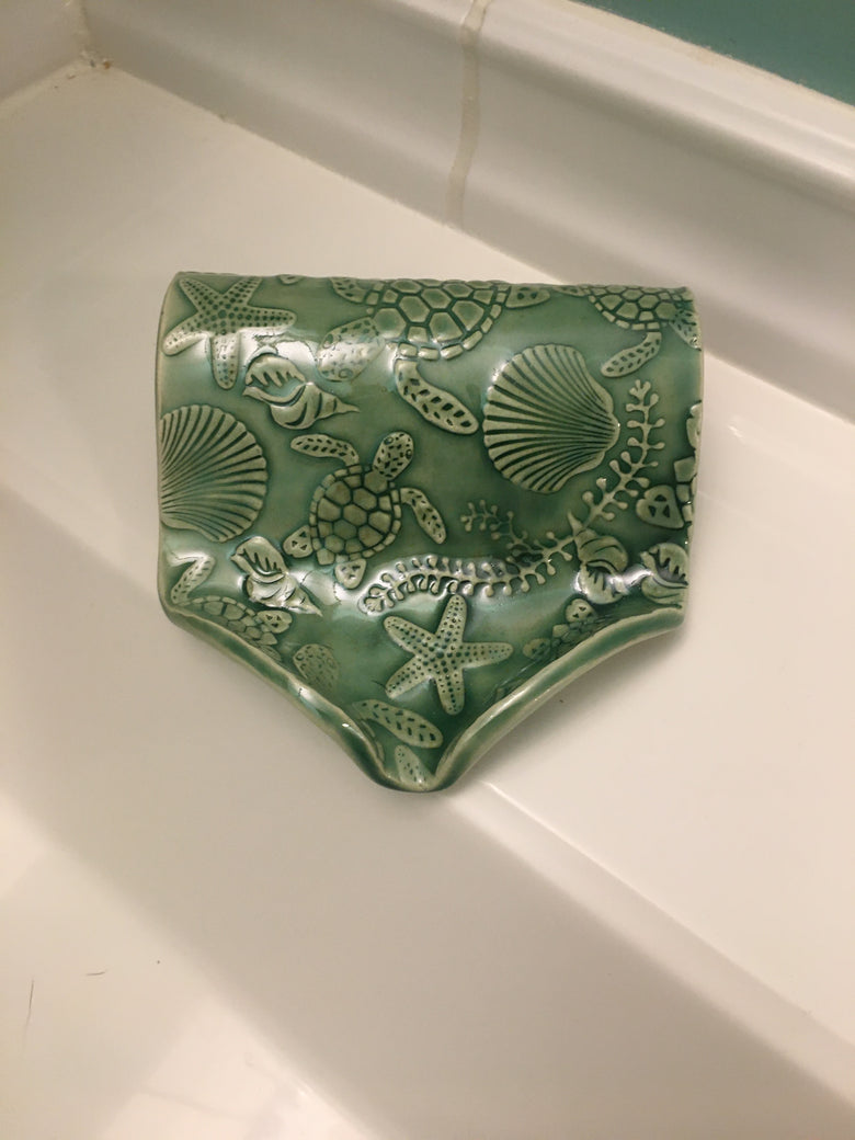 Green Turtles Sponge/Soap Holder